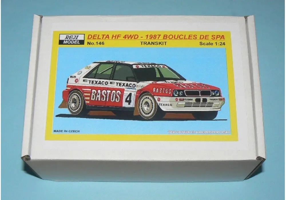 Reji Model Transkit Lancia Delta Hf 4Wd „Bastos“ 1987 Boucles De Spa Winner 1