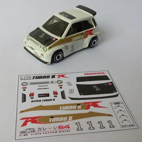 Decal Set Hot Wheels Honda City Turbo Ii R 1