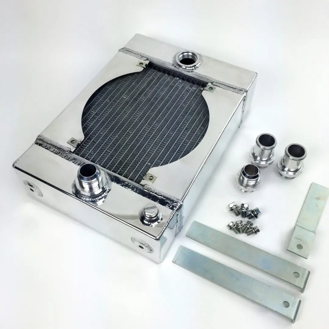 Csf King Cooler Drag Race Radiator W- Spal Fan 1