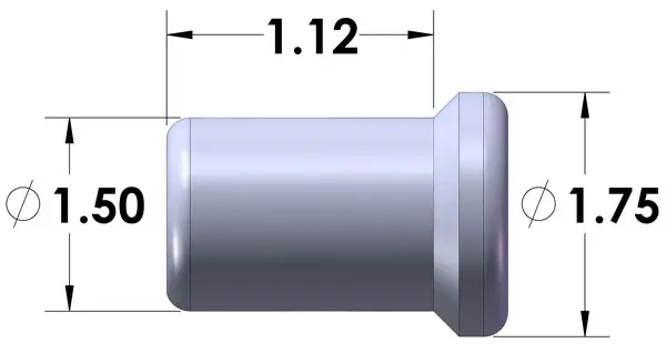 1 1/4-12 Left Hand Thread Tube Insert For 1 1/2 Inch Id Tubing 2