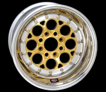 Weld Magnum Import Drag Wheels - 13X9 - 4X100 - 5" Backspacing (Gold) 3