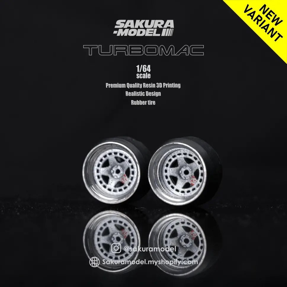 Custom Wheel 64 Scale Model Turbomac 1