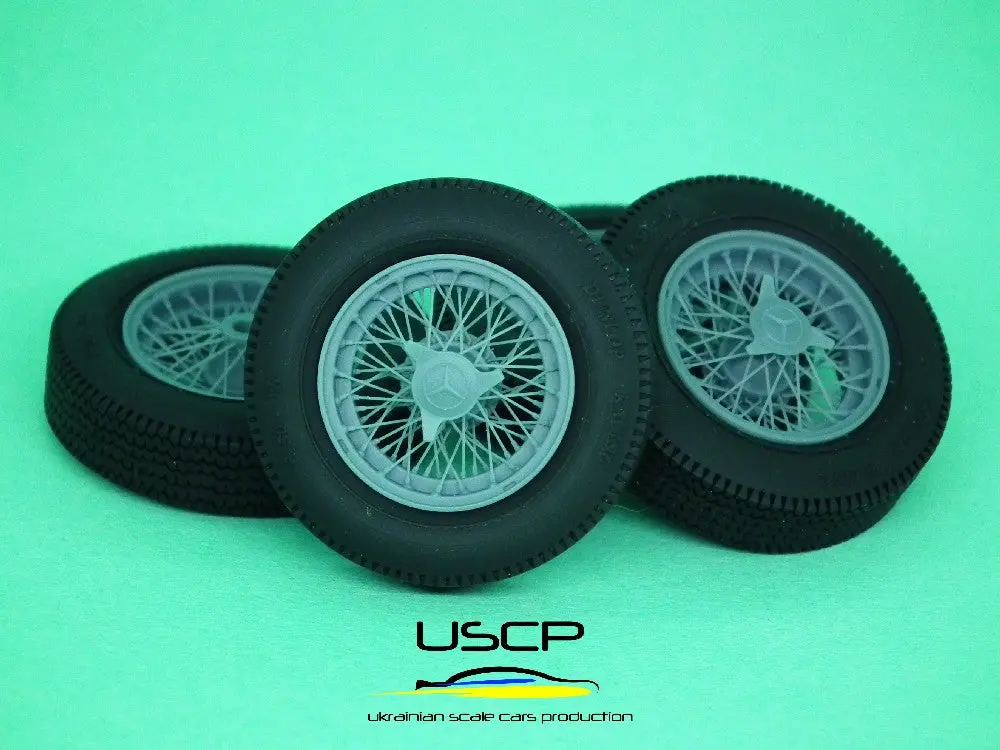 Uscp Mercedes 300 Slr Wire Wheels/Tires 16" 1
