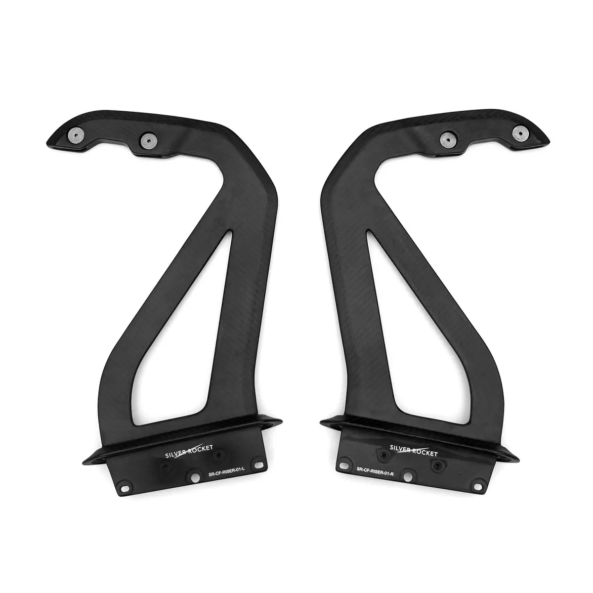 Sr Gt4 Rs Dry Carbon Fiber 3-Inch Wing Riser [Porsche 718 Cayman Gt4 Rs] 1
