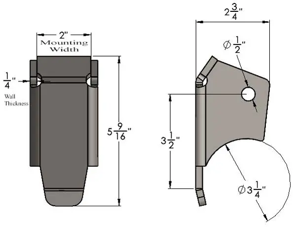 Axle Link Mount Bracket Pair 6