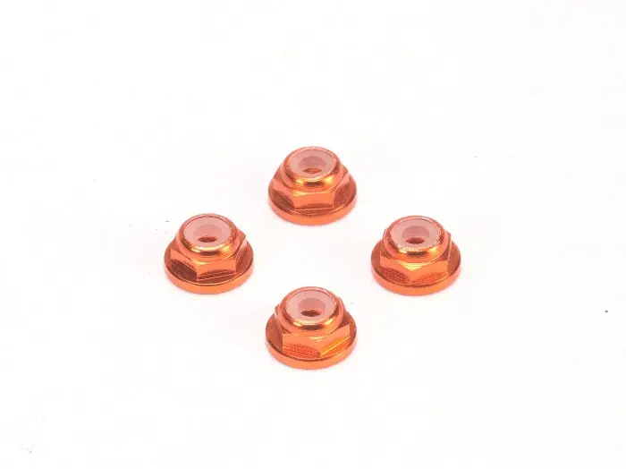 Pn Racing Alm. 2Mm Flanged Wheel Lock Nut - Multi-Color Available 200409 2