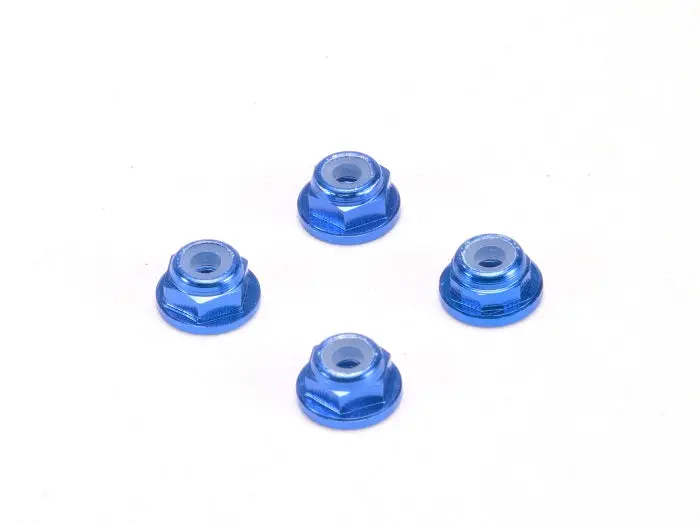 Pn Racing Alm. 2Mm Flanged Wheel Lock Nut - Multi-Color Available 200409 2