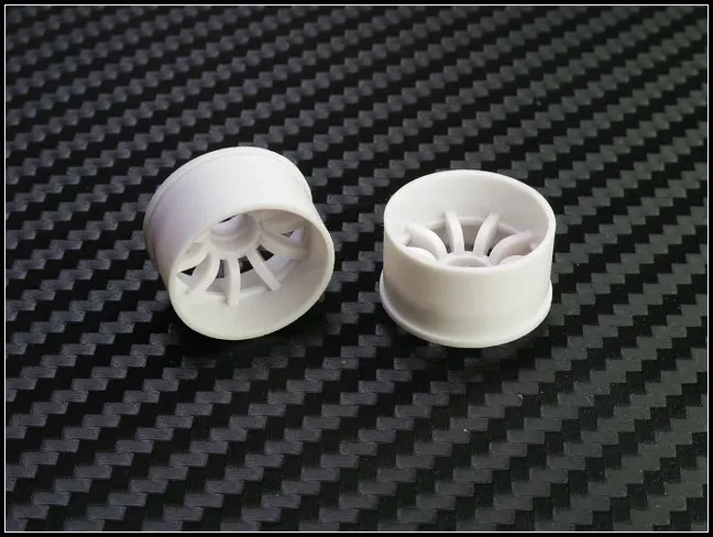 Pn Racing Mini-Z 2Wd Machine Cut 10 Spoke White Wheel (Narrow/ Wide, Offset 0-14) 1