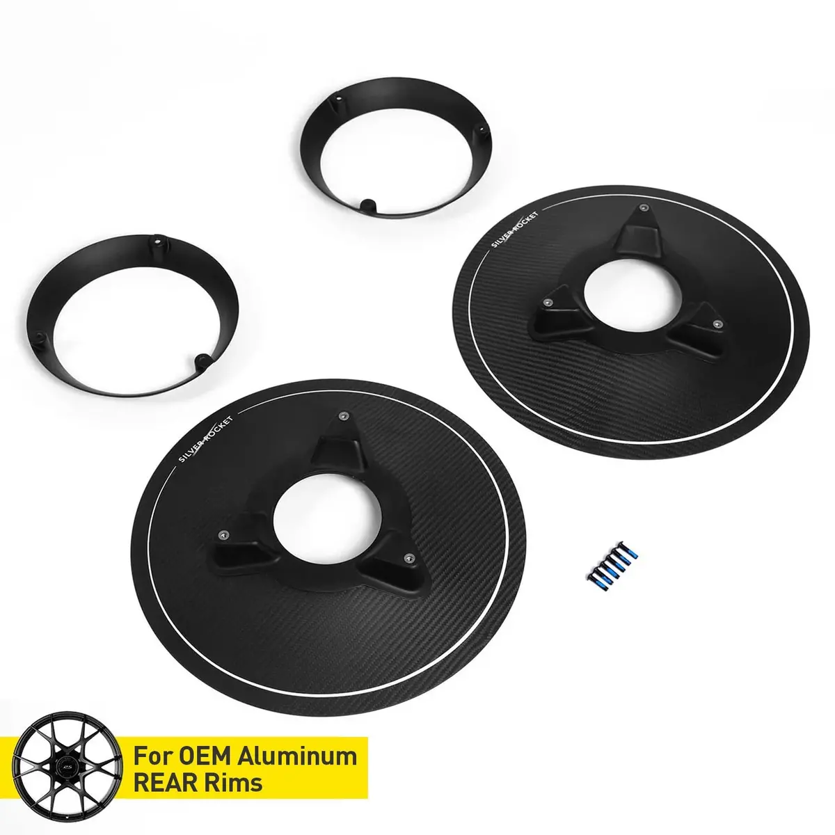 Sr Dry Carbon Fiber R-Hr Aerodisc (For Aluminum Rear Rims) [Porsche 718 Gt4 Rs] 1