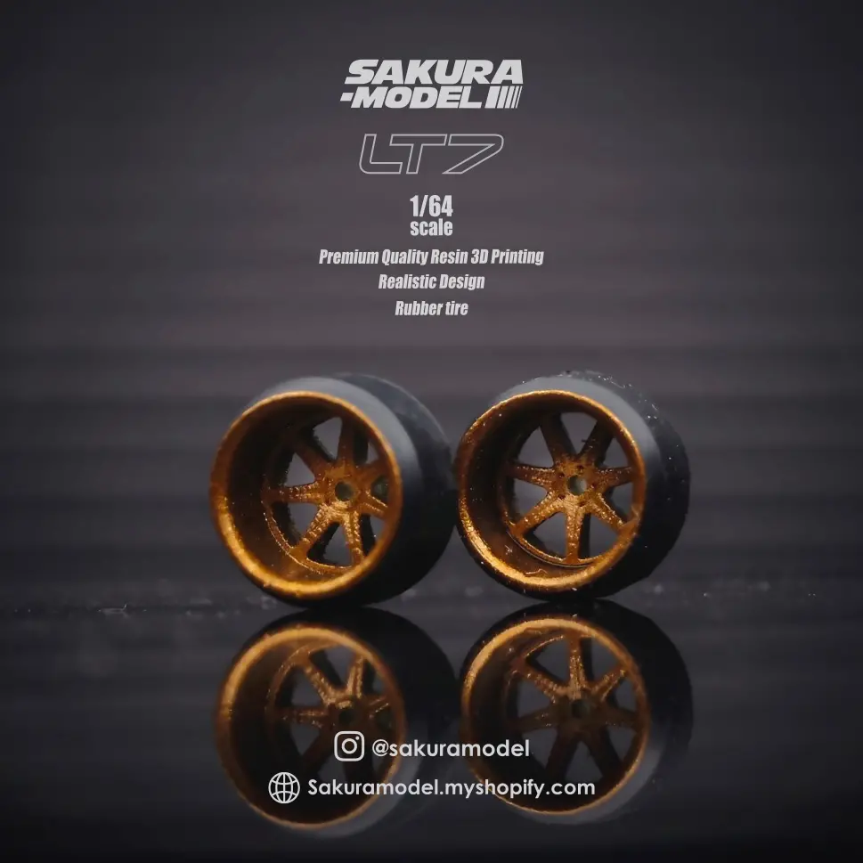 Custom Wheels 64 Scale Model Esr Lt7 1