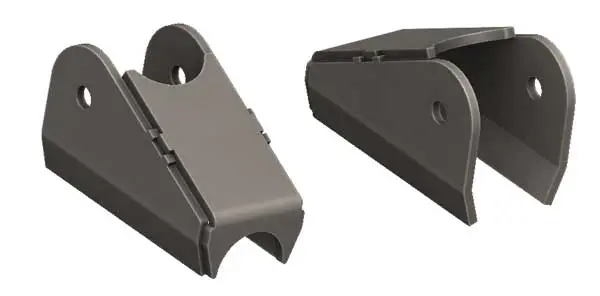 2 5/8 Radius Arm Brackets 1