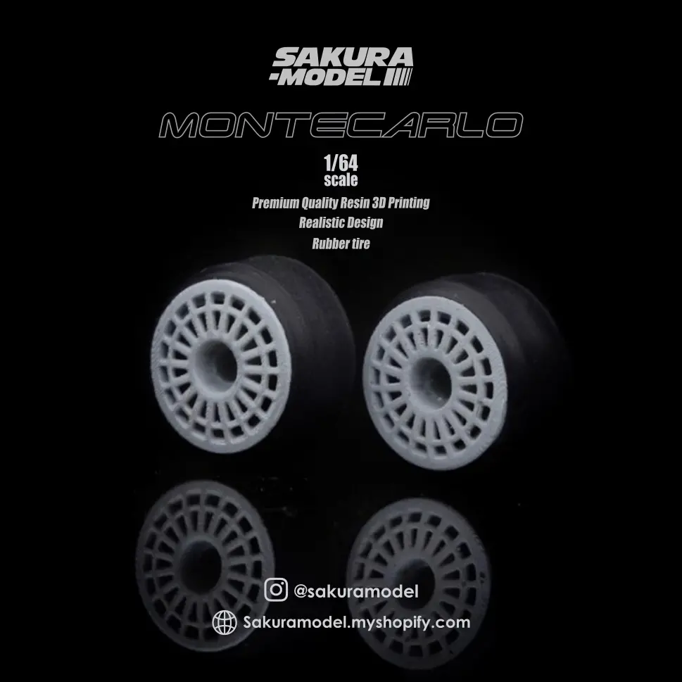 Custom Wheel 64 Scale Model Speedline Montecarlo Lancia Delta 1