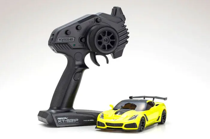 Kyosho Mr-03 Rwd Corvette Zr1 Yellow W/Led 32334Y 1