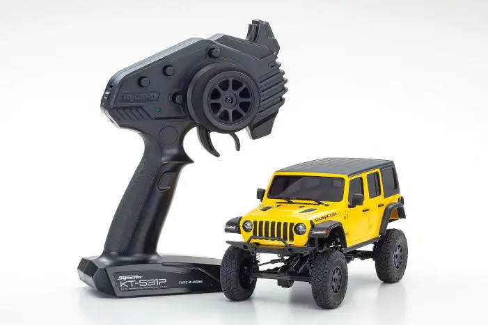 Kyosho Crawling Car Mini-Z 4×4 Series Ready Set Jeep Wrangler Unlimited Rubicon Yellow 32521Y 1