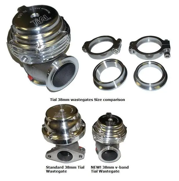 New! Tial Mvs External Wastegate, V-Banded 38Mm (Aka V38 Aka Mvs 38Mm) 1
