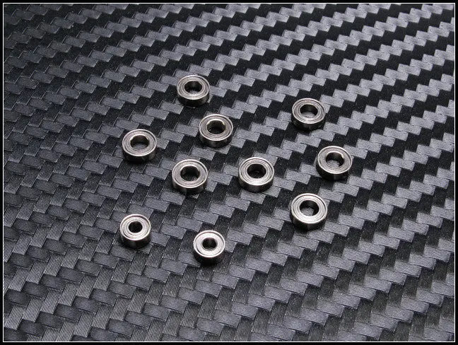Pn Racing Mini-Z Awd Shield Hub Dry Ball Bearing Set (10Pcs) 600128 1