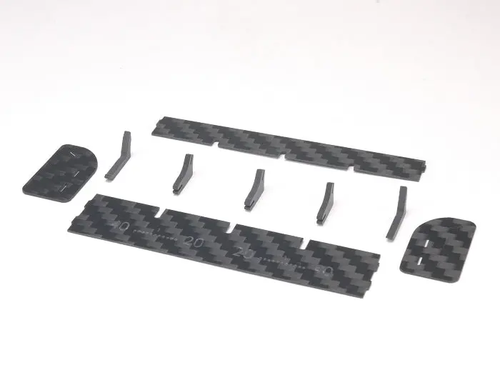 Pn Racing Mini-Z Carbon Fiber Rear Wing Kit + Support Post 600630C 2