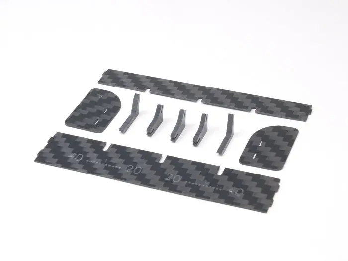 Pn Racing Mini-Z Carbon Fiber Rear Wing Kit + Support Post 600630C 1