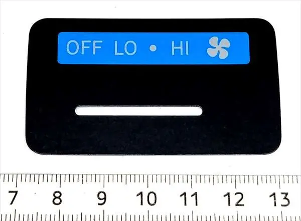 ハイエース用 リアクーラー ラベルのみ 63697-26100-C0 トヨタ純正部品 1