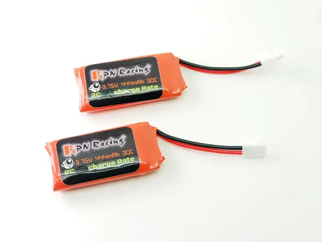 Pn Racing 30C Dsicharge Lipo Molex Female Plug 444Mah 1S Battery (2Pcs) 700444 1