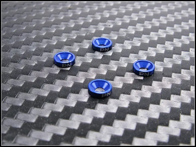 Pn Racing Aluminum M2 Countersunk Washer Silver (4Pcs) Multi-Color Available 700507 3