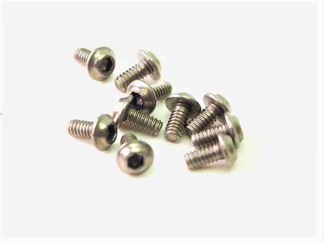 Pn Racing M2 Titanium Ufo Head Machine Screws (10Pcs) (Various Lengths) 1