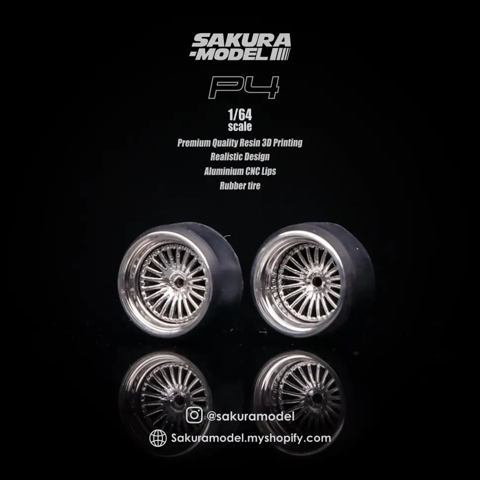 Sakura - Custom Wheel 64 Scale Model P4 1