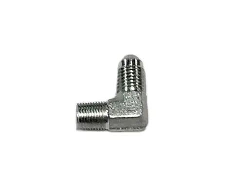 Fitting, 1/4" Npt To 6An Flare, Male To Male, 90 Deg Adapter 1