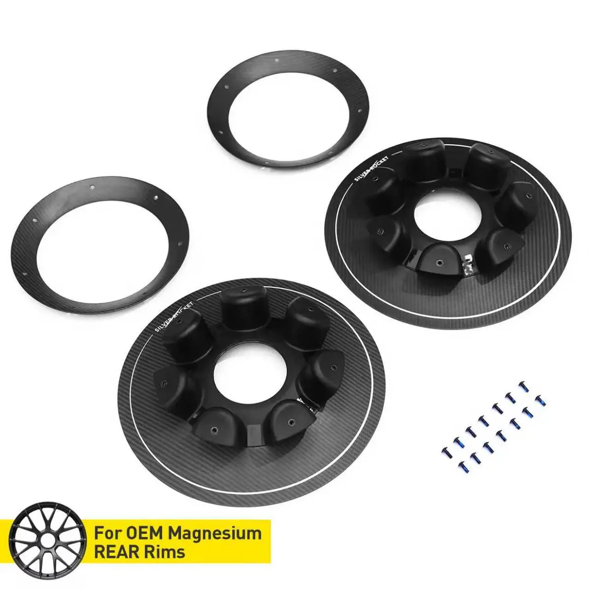 Sr Dry Carbon Fiber R-Hr Aerodisc (For Magnesium Rear Rims) [Porsche 718 Gt4 Rs] 1