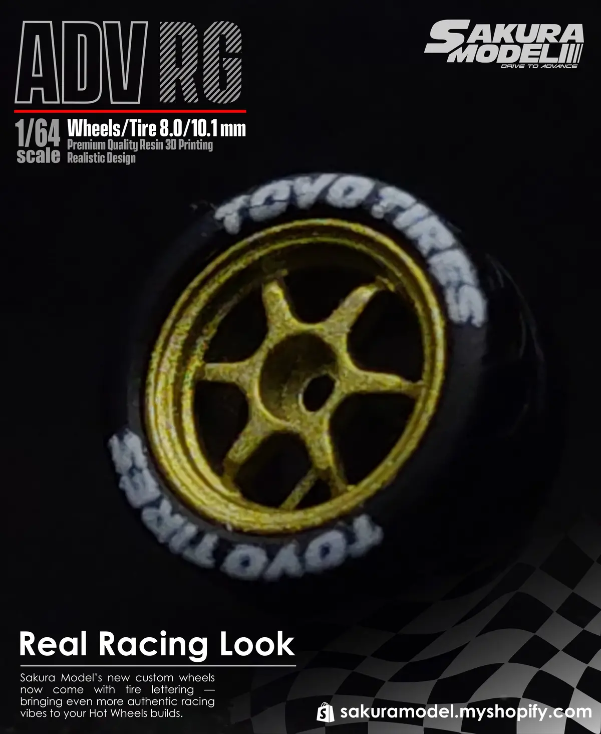 Custom Wheel 64 Scale Model Fr Adv Rg 2