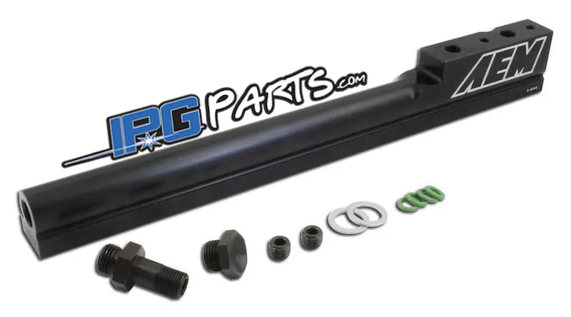 Aem Black High Volume Fuel Rail 1994-2001 Acura Integra Ls Gsr Type R - B18b B18c1 B18c5 Engines 1