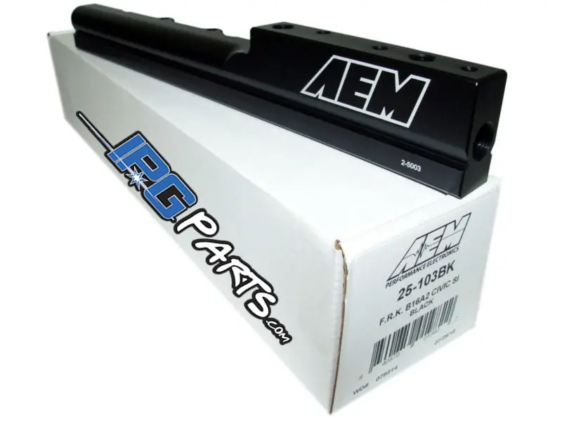 Aem Black High Volume Fuel Rail 1999-2000 Honda Civic Si - Em1 - B16 1