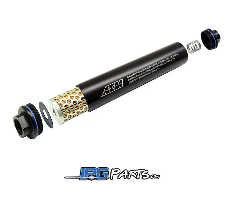 Aem Universal High Flow -10An Inline Fuel Filter 1