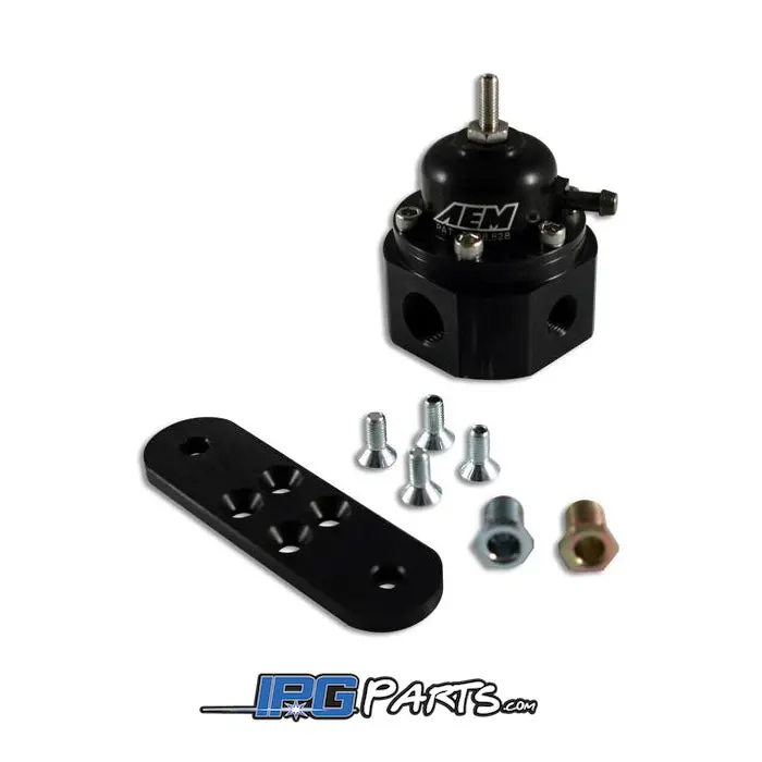 Aem Universal Adjustable Black Fuel Pressure Regulator 1
