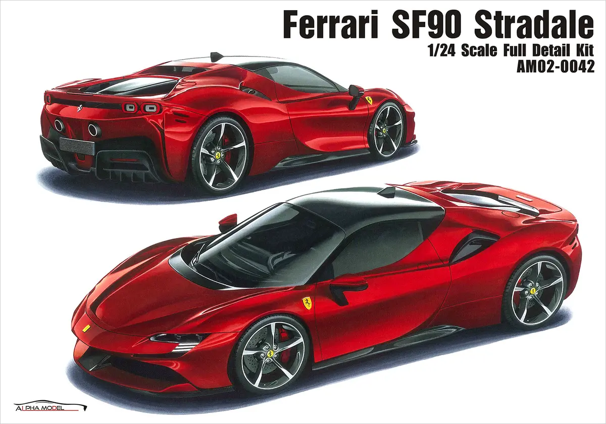 Alpha Model Ferrari Sf90 Stradale 1/24 1