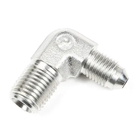 1/4" Npt To 4An Flare Male To Male 90 Degree Adapter 1