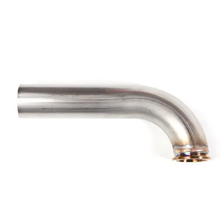 90 Degree Universal Stainless Dump Tube Flanged For V-Banded 38Mm (Mvs) Wastegate, Dumptube 1