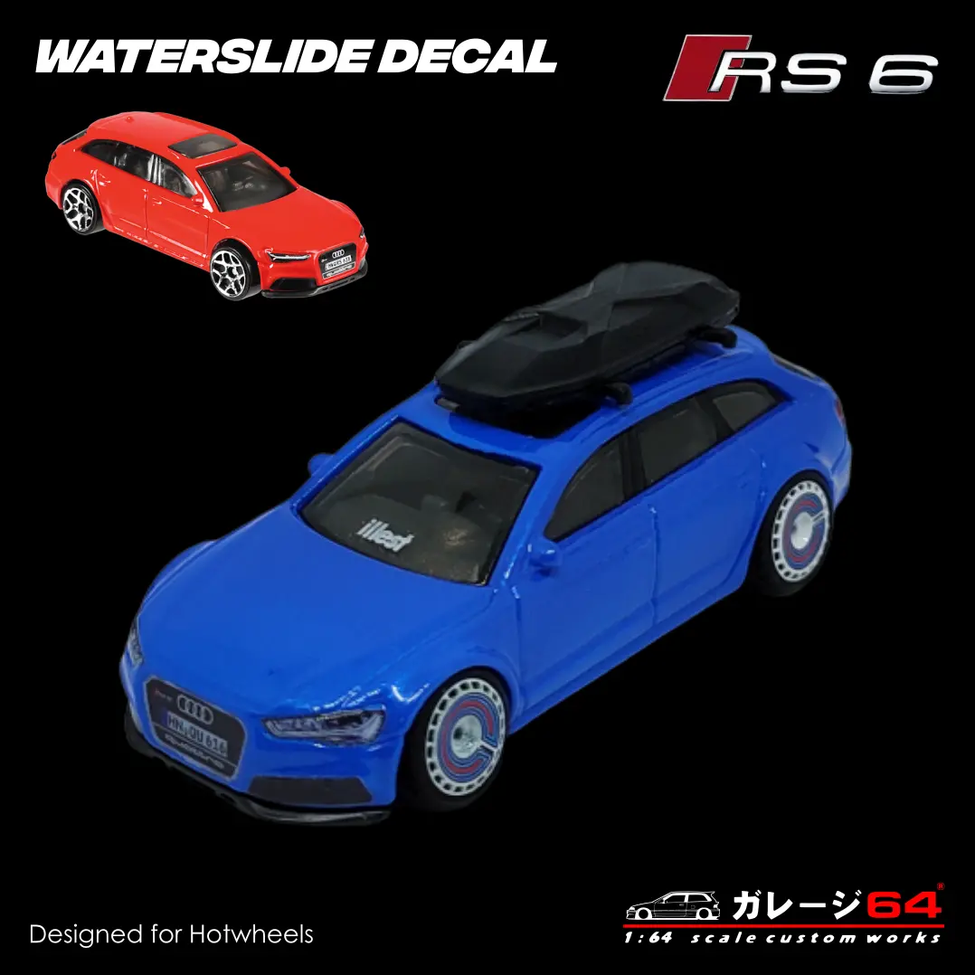 Decal Set Hot Wheels Audi Rs6 1
