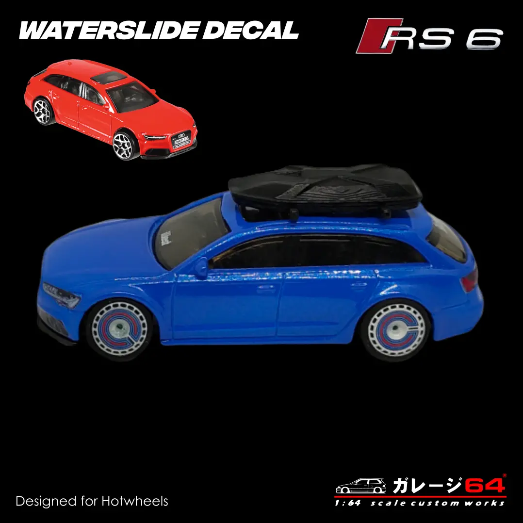 Decal Set Hot Wheels Audi Rs6 2