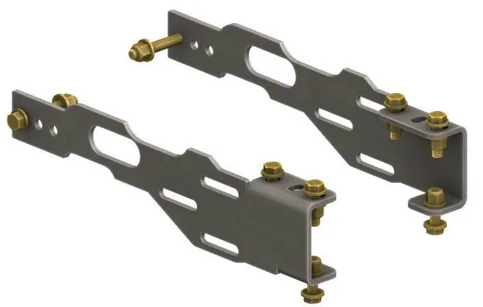 Jeep Xj Tj/Yj Front Bumper Adapter Brackets 1