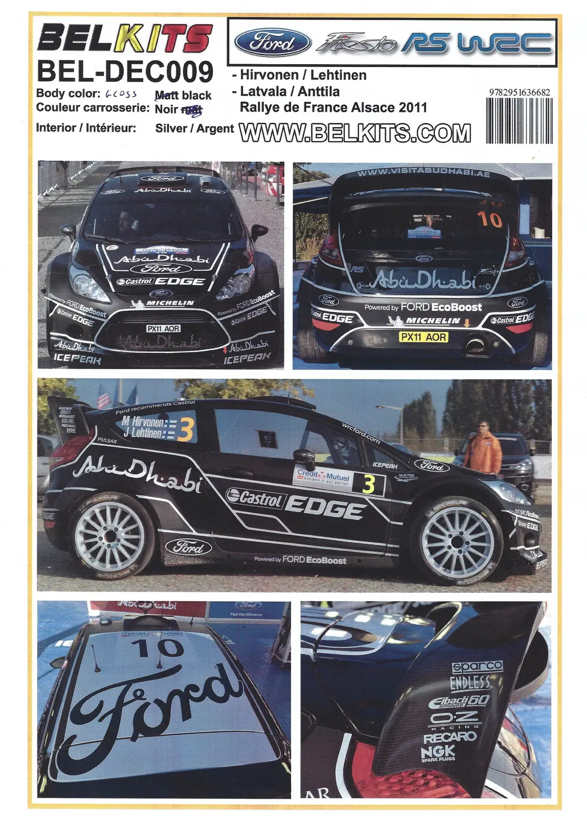 Belkits Decalset Ford Fiesta Rs Wrc 1