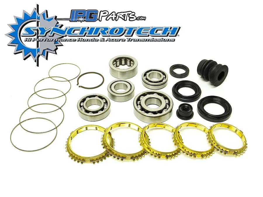 Synchrotech Brass Basic Rebuild Kit For 1988-2001 Honda Civic D15 D16 Transmissions (With Black 40Mm Id Speedometer Gear) 1