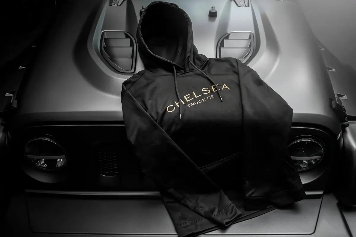 Black With Gold Embroidery Chelsea Truck Co Hoodie 1