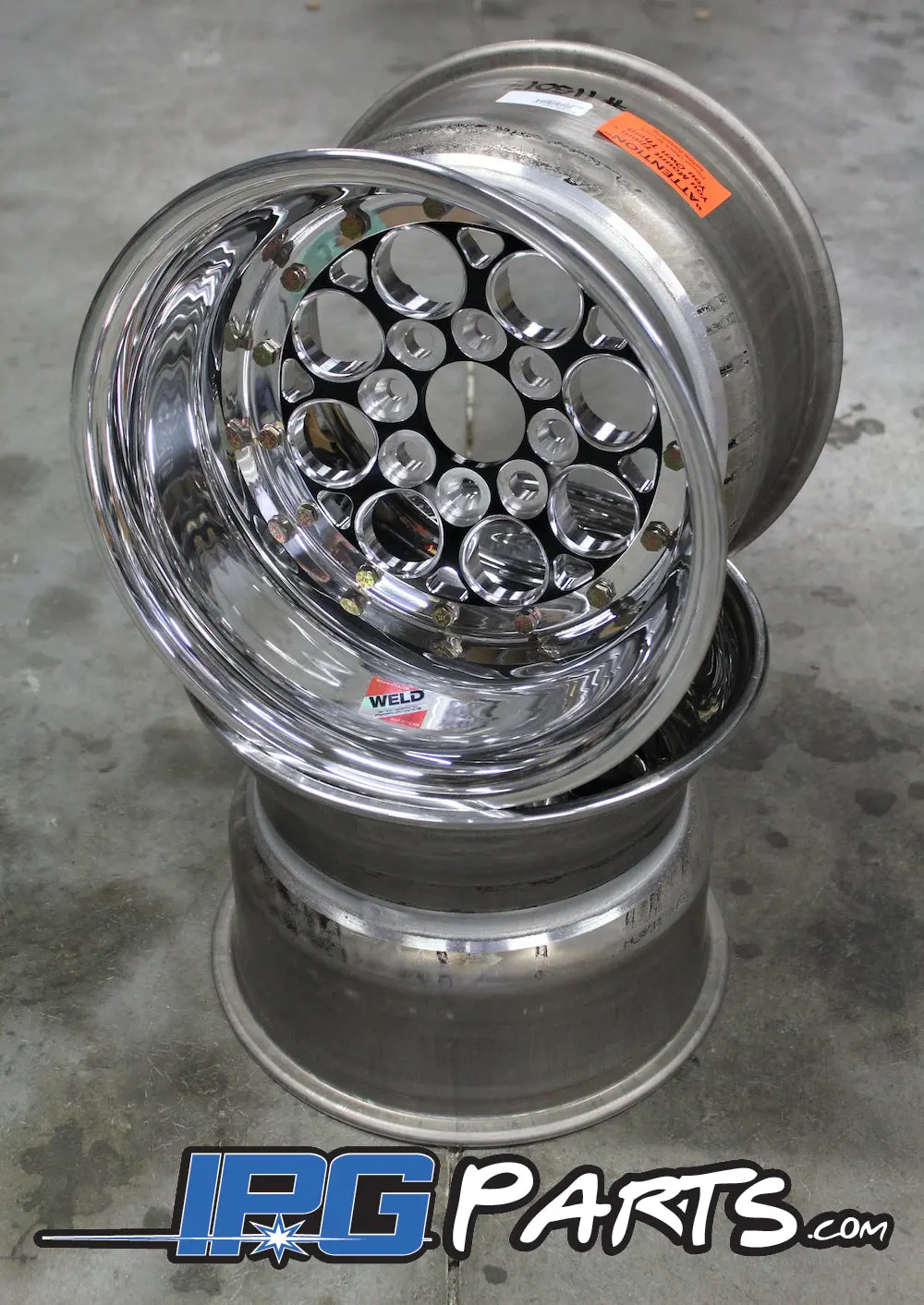Weld Magnum Import Drag Wheels - 13X10 - 4X100 - 5" Backspacing (Black) 1