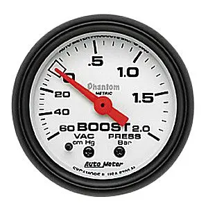 Autometer Phantom Vacuum-Boost 0-2.0 Bar (Mechanical) 1