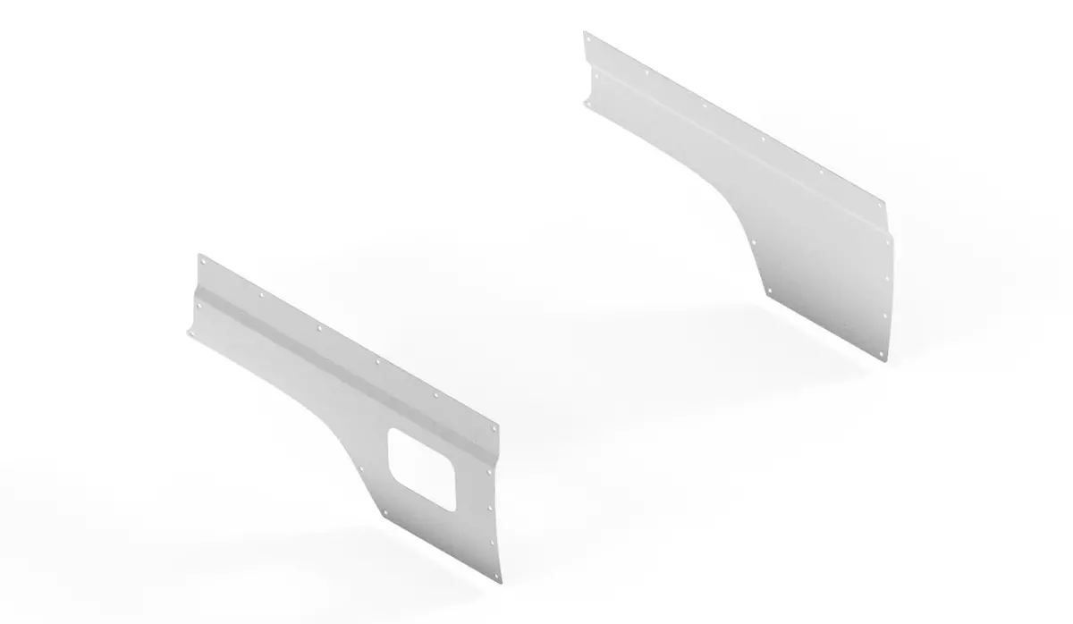 Aluminum Rear Corner Armor - Jeep Xj 1