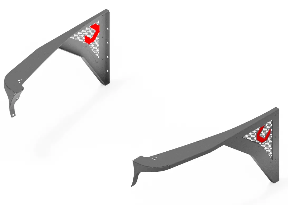 Hi Clearance Front 0" / Negative Fender Flares - Jeep Tj / Lj 1