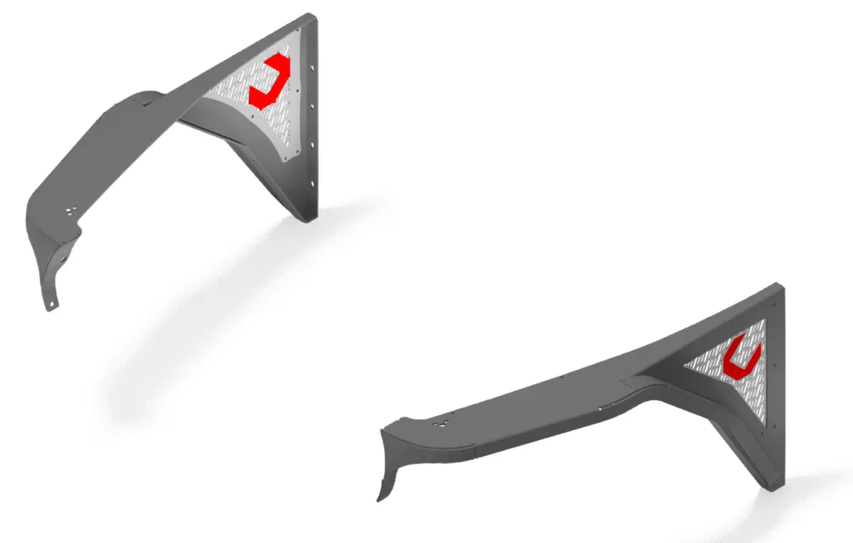 Hi Clearance Front 2" Fender Flares - Jeep Tj / Lj 1