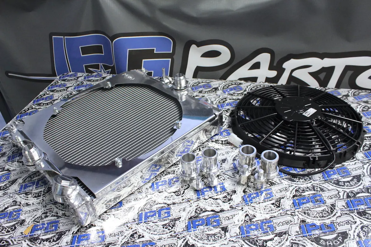 Csf Cooling Ultimate 1/2 Size Radiator W/ Spal Fan For 1992-2000 Honda Civic, Eg, Ek & Del Sol Models 1
