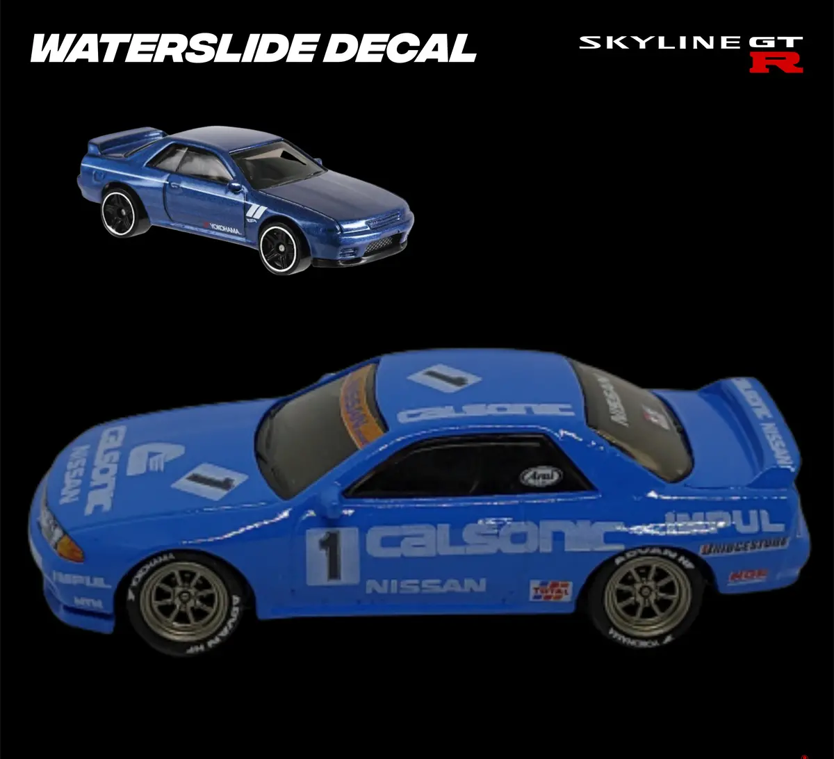 Decal Set Hot Wheels Skyline R32 Calsonic Jgtc 2
